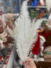 Load image into Gallery viewer, 50cmL white silver fern leaves branch
