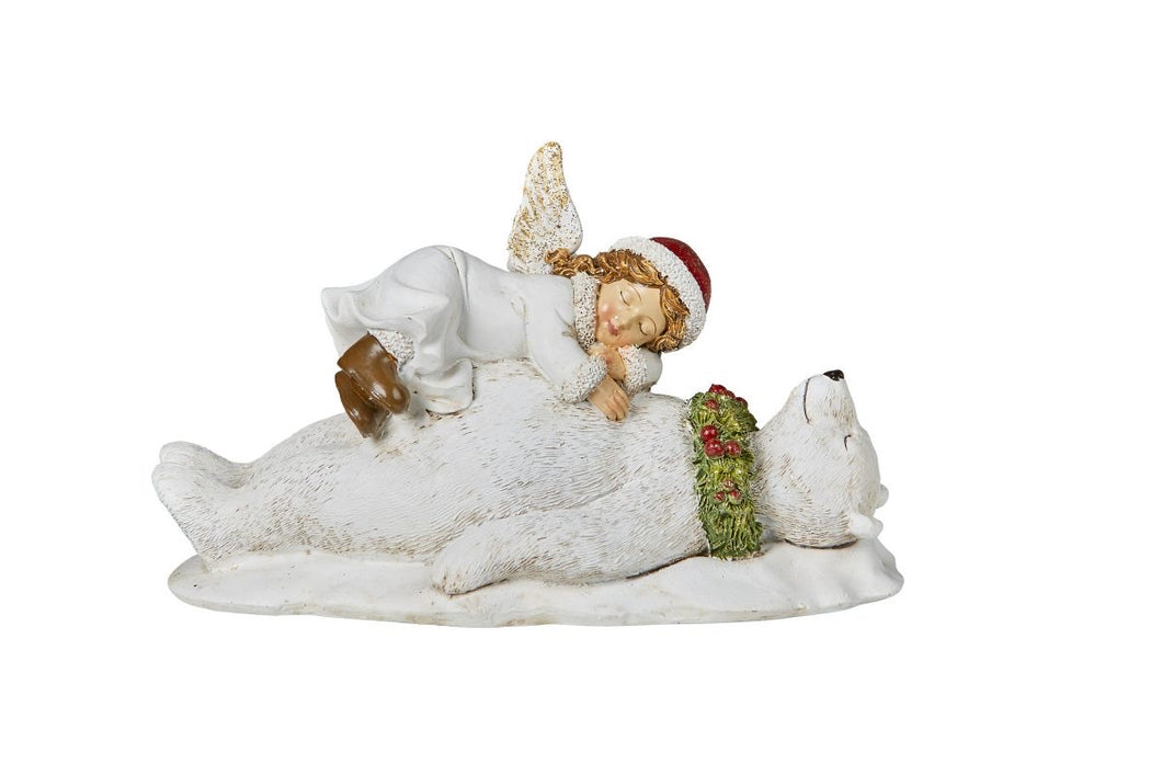 Sleeping angel on Polar bear