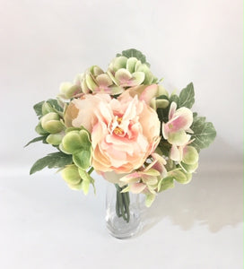 Mix Peony and Hydrangeas 30cmL bouquet