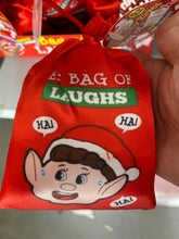 Load image into Gallery viewer, Elf on the Shelf accessories ( Bag of Laughs and Bad of Fa*t)
