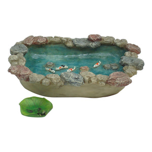 Koi Pond (Sunken) w/Lily Pad – 20cmL