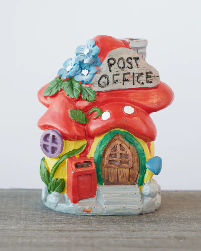 FAIRY Mushroom VILLAGE POST OFFICE 10CM