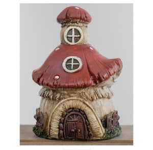 Mini Garden Mushroom House 9cm