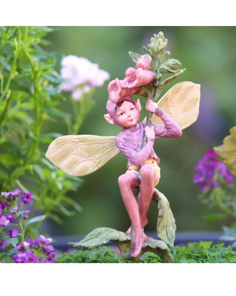 Foxglove Fairy 13cm inspired by artist Cicely Mary Barker