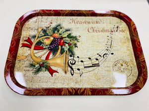 Christmas Tin Trays 40cmL 29cmW