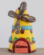 Load image into Gallery viewer, Fairy Village Mini Garden Windmill Yellow, 8cm high.
